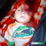 تصویری دلخراش از  نوزادی که در حمله تروریستی زاهدان به شهادت رسید !