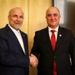 دیدار قالیباف با فَیضعلی عیدی‌زاده رئیس مجلس نمایندگان جمهوری تاجیکستان