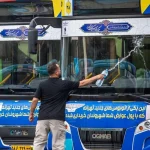 تصاویر؛ اتوبوس‌های تهران برای اربعین به خط شدند