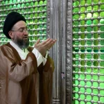 تصاویر؛ ادای احترام شبانه عمار حکیم به امام خمینی(ره)