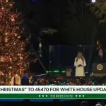 ملانیا ترامپ درخت ملی کریسمس را روشن کرد